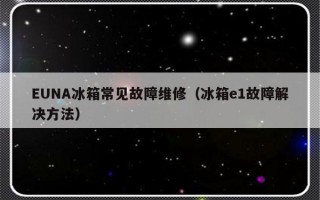 EUNA冰箱常见故障维修（冰箱e1故障解决方法）