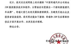 奇瑞汽车否认向印度JSW集团提供技术：仅在零部件供应方面合作|界面新闻 · 汽车