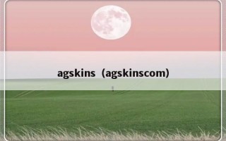 agskins（agskinscom）