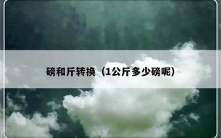 磅和斤转换（1公斤多少磅呢）