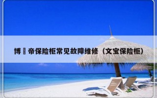 博紋帝保险柜常见故障维修（文宝保险柜）