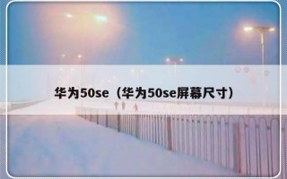 华为50se（华为50se屏幕尺寸）