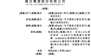 阳光电源向港交所提交上市申请|界面新闻 · 快讯