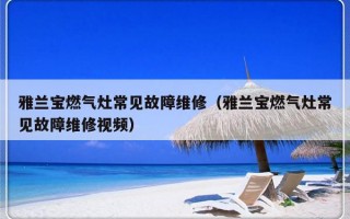 雅兰宝燃气灶常见故障维修（雅兰宝燃气灶常见故障维修视频）