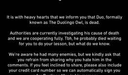 多邻国宣告其猫头鹰“死亡”，但这很可能是又一次营销活动|界面新闻