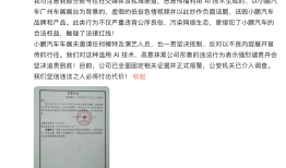 利用AI生成小鹏汽车车展不雅视频，一男子被警方行政拘留10日|界面新闻 · 汽车