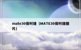 mate30保时捷（MATE30保时捷图片）