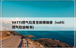 VATTI燃气灶常见故障维修（vatti燃气灶说明书）