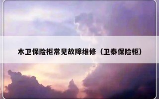 木卫保险柜常见故障维修（卫泰保险柜）