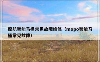 摩航智能马桶常见故障维修（mopo智能马桶常见故障）