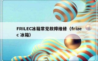 FRILEC冰箱常见故障维修（frizec 冰箱）