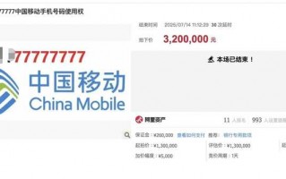 经过46轮角逐，尾号77777777的手机号拍出320万元|界面新闻 · 科技
