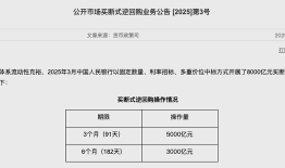 央行：3月开展了8000亿元买断式逆回购操作|界面新闻 · 快讯