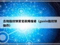 古阳指纹锁常见故障维修（guxin指纹锁操作）