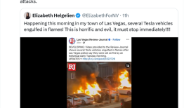 美国多辆特斯拉汽车遭纵火，马斯克回应：疯狂且极其错误|界面新闻 · 汽车