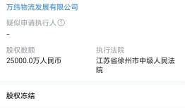 万科所持2.5亿股权被冻结，此前其57亿元债券展期方案被否|界面新闻 · 地产