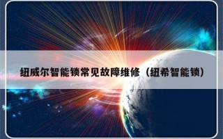 纽威尔智能锁常见故障维修（纽希智能锁）