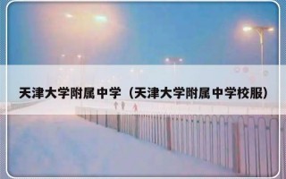 天津大学附属中学（天津大学附属中学校服）