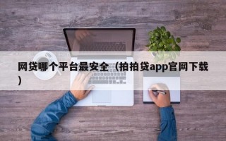 网贷哪个平台最安全（拍拍贷app官网下载）