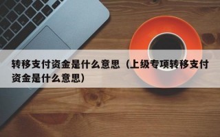 转移支付资金是什么意思（上级专项转移支付资金是什么意思）