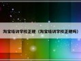 淘宝培训学校正规（淘宝培训学校正规吗）