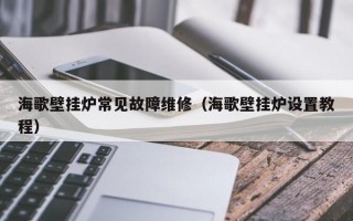 海歌壁挂炉常见故障维修（海歌壁挂炉设置教程）