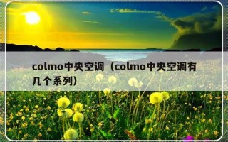 colmo中央空调（colmo中央空调有几个系列）