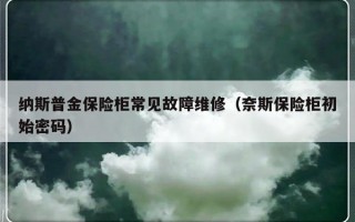 纳斯普金保险柜常见故障维修（奈斯保险柜初始密码）