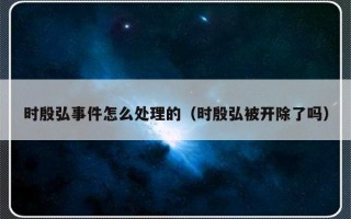 时殷弘事件怎么处理的（时殷弘被开除了吗）