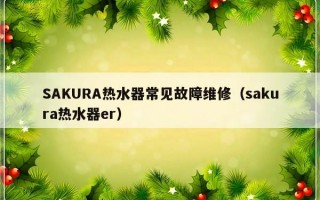 SAKURA热水器常见故障维修（sakura热水器er）