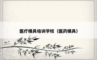 医疗模具培训学校（医药模具）