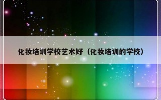 化妆培训学校艺术好（化妆培训的学校）