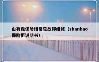 山有森保险柜常见故障维修（shanhao保险柜说明书）