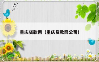 重庆贷款网（重庆贷款网公司）