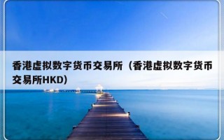 香港虚拟数字货币交易所（香港虚拟数字货币交易所HKD）