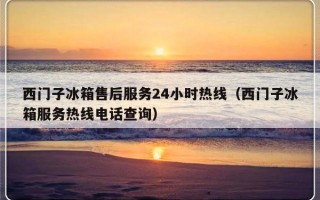 西门子冰箱售后服务24小时热线（西门子冰箱服务热线电话查询）