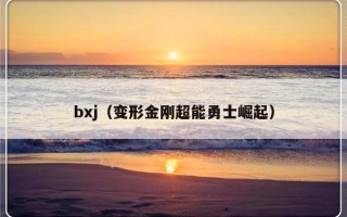 bxj（变形金刚超能勇士崛起）