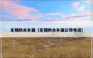 无锡防水补漏（无锡防水补漏公司电话）