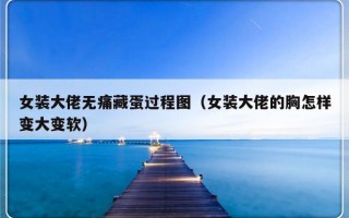 女装大佬无痛藏蛋过程图（女装大佬的胸怎样变大变软）