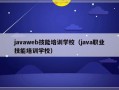 javaweb技能培训学校（java职业技能培训学校）