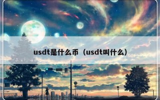 usdt是什么币（usdt叫什么）