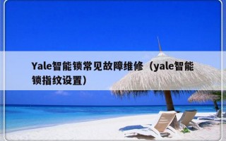 Yale智能锁常见故障维修（yale智能锁指纹设置）