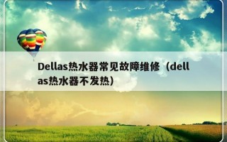 Dellas热水器常见故障维修（dellas热水器不发热）