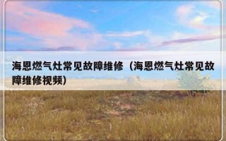 海恩燃气灶常见故障维修（海恩燃气灶常见故障维修视频）