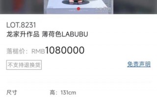 全球唯一一只！薄荷色初代LABUBU拍出108万元天价|界面新闻