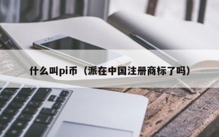 什么叫pi币（派在中国注册商标了吗）