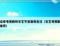 这些电视剧和文艺节目值得关注（文艺电视剧推荐）