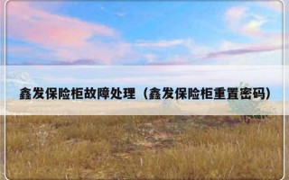 鑫发保险柜故障处理（鑫发保险柜重置密码）
