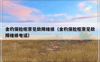 金豹保险柜常见故障维修（金豹保险柜常见故障维修电话）