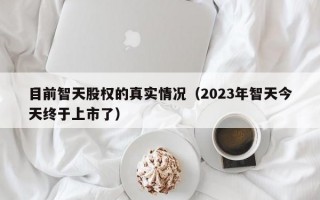 目前智天股权的真实情况（2023年智天今天终于上市了）